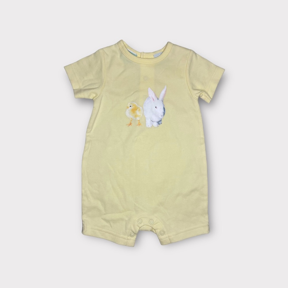 Target Easter Yellow Graphic Romper